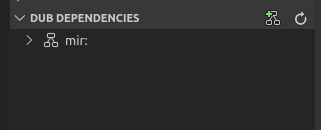 dub dependencies panel with missing dependency version
